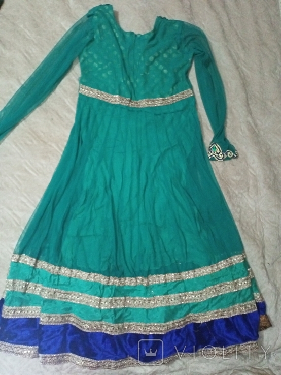 Індійське плаття із камінням, фото №4