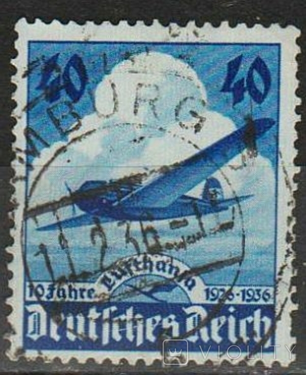 1936 - Рейх - 10 років Люфтганза Mi.603 4.0 EU