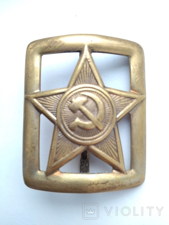 Buckle of the Red Army Harness 1935 Brass, photo number 3