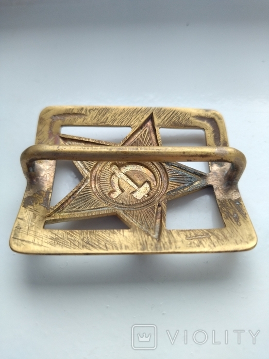 Buckle of the Red Army Harness 1935 Brass, photo number 9