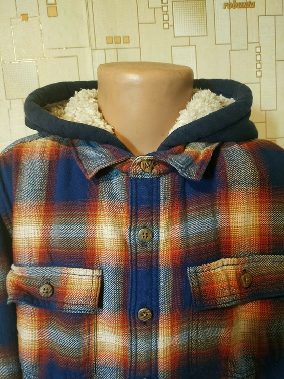 Сорочка-куртка на хутрі F &amp; F на хлопчика 9-10 років, numer zdjęcia 4