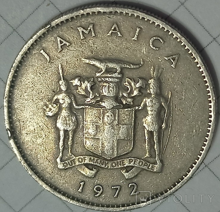 Ямайка 10 центов 1972, фото №3