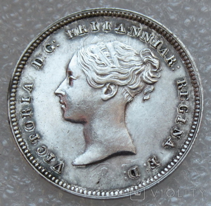 4 пенса 1842 г. Maundy Великобритания, серебро, фото №5