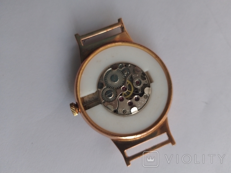 Часы, золото, механика,Унисекс, точный ход, фото №11