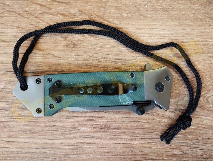 Складной нож Browning CY-061GN Tanto с клипсой и темляком, фото №10