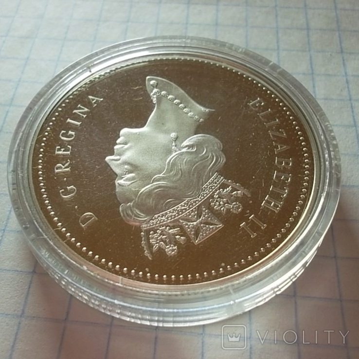 Канада 1 долар, 1995 325 років Компанії Гудзонової затоки, фото №4