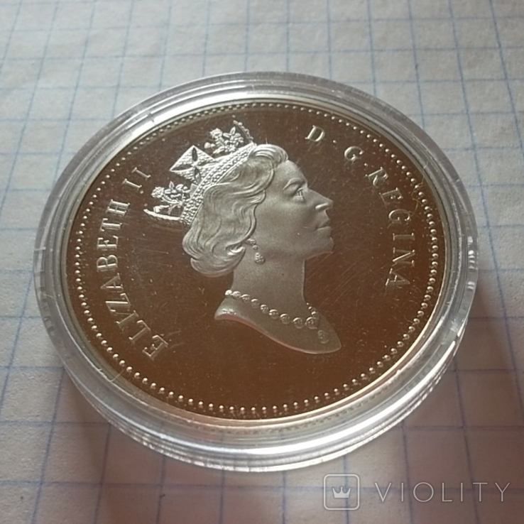 Канада 1 долар, 1995 325 років Компанії Гудзонової затоки, фото №5