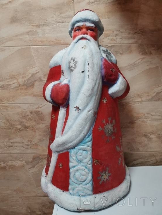 Дед мороз 76 см пенопласт ссср, фото №2