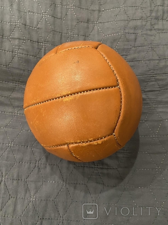 Мяч ручной СССР кожанный, фото №4