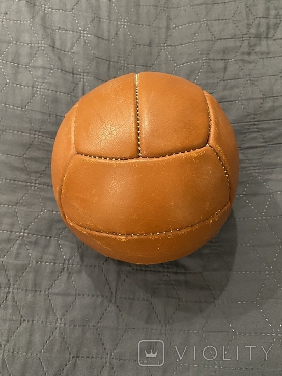 Мяч ручной СССР кожанный, фото №5