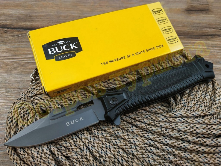 Складной тактический нож Buck T-23 Black реплика, photo number 2