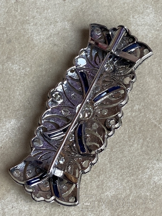 Старовинна брошка з діамантами, фото №9