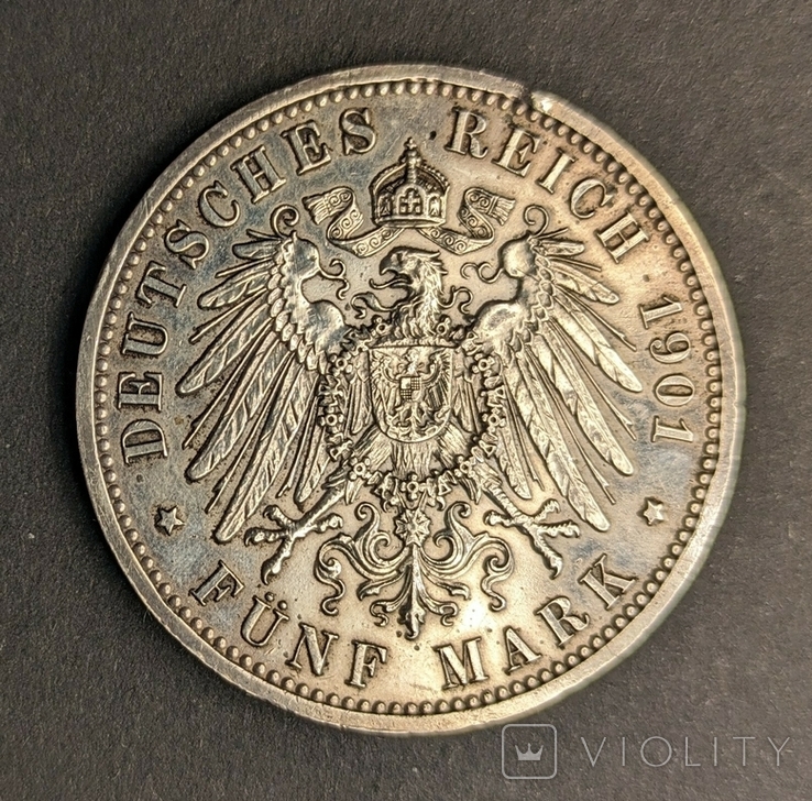 5 марок 1901 р. Пруссія, 200 років королівству, фото №7