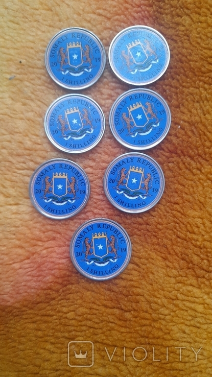 Монети Сомалі кораблі 2019 рік, фото №2