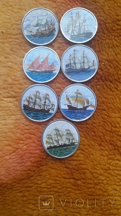 Монети Сомалі кораблі 2019 рік, фото №3