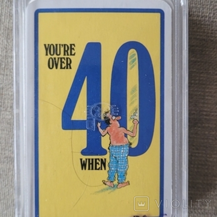 Игральные карты США,Юмор "Когда тебе за 40" 1980 е года, фото №2