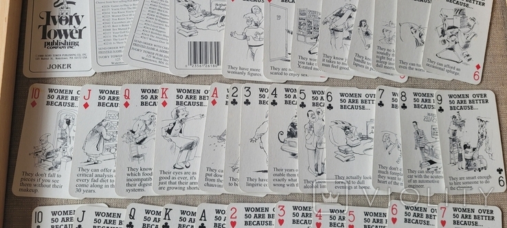 Игральные карты США,Юмор "Женщины за 50" 1980 е года, фото №5