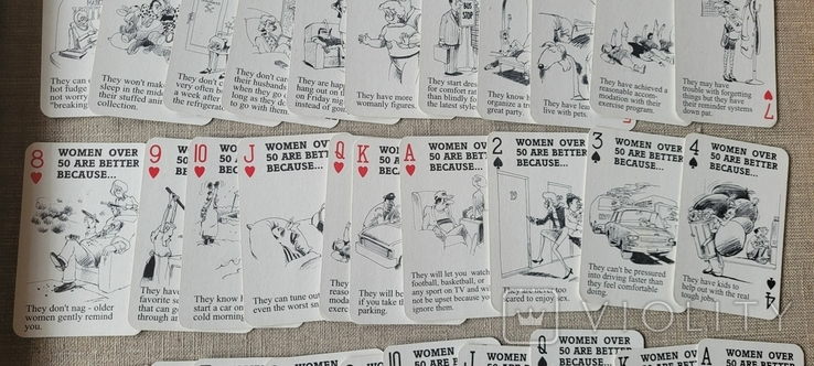 Игральные карты США,Юмор "Женщины за 50" 1980 е года, фото №7