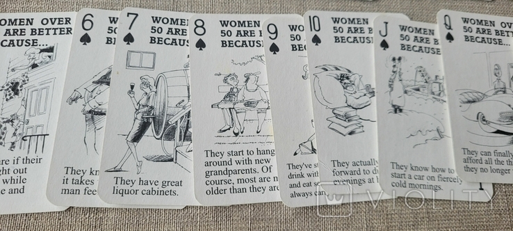 Игральные карты США,Юмор "Женщины за 50" 1980 е года, фото №9