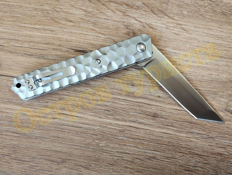 Складной нож Extreme Silver Tanto с чехлом, numer zdjęcia 7