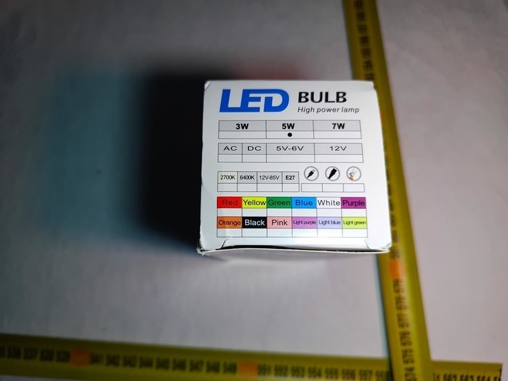 Портативна світлодіодна USB LED Лампа 5W з кабелем 0,9 м, numer zdjęcia 8