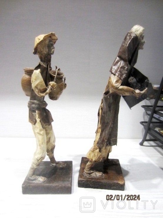 Вінтажні фігурки з пап'є-маше народне мистецтво Мексика, фото №13
