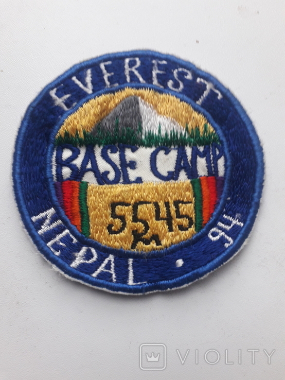 Шеврон туристичний альпінізм, сходження до Евересту, базовий табір 5545 м., фото №2