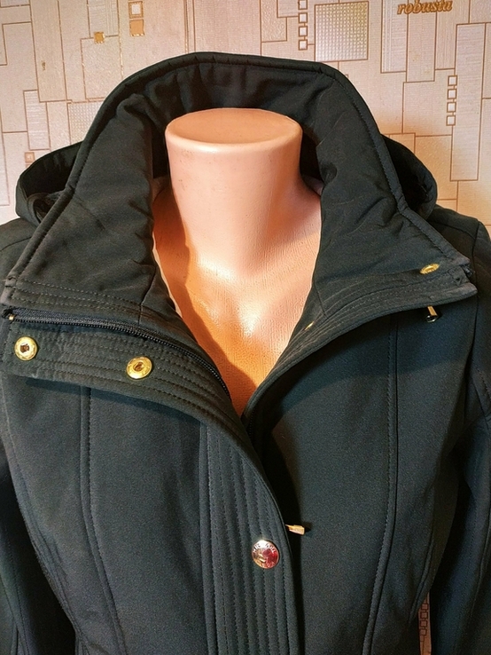 Термокуртка жіноча на хутрі MICHAEL KORS софтшелл стрейч р-р M, фото №5
