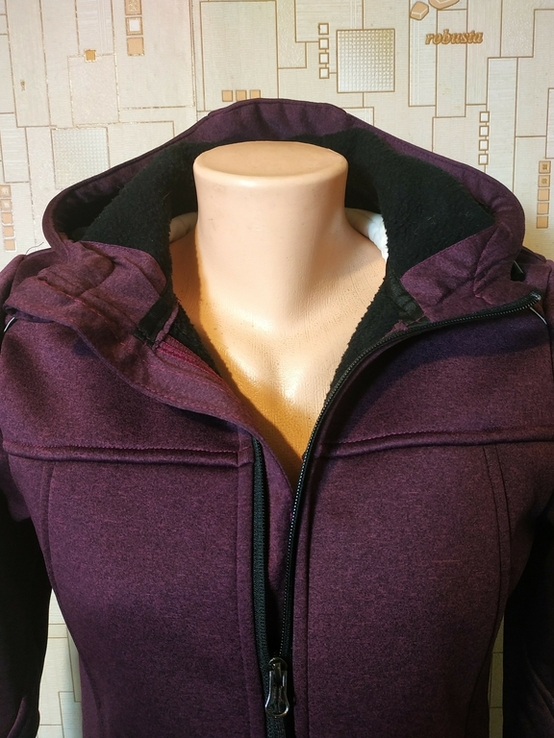 Термокуртка. Пальто жіноче CRIVIT софтшелл стрейч р-р S, фото №5