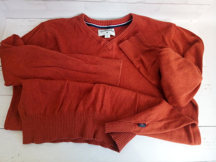 Мужской пуловер, Чоловічий пуловер, кораловий светр, фото №3