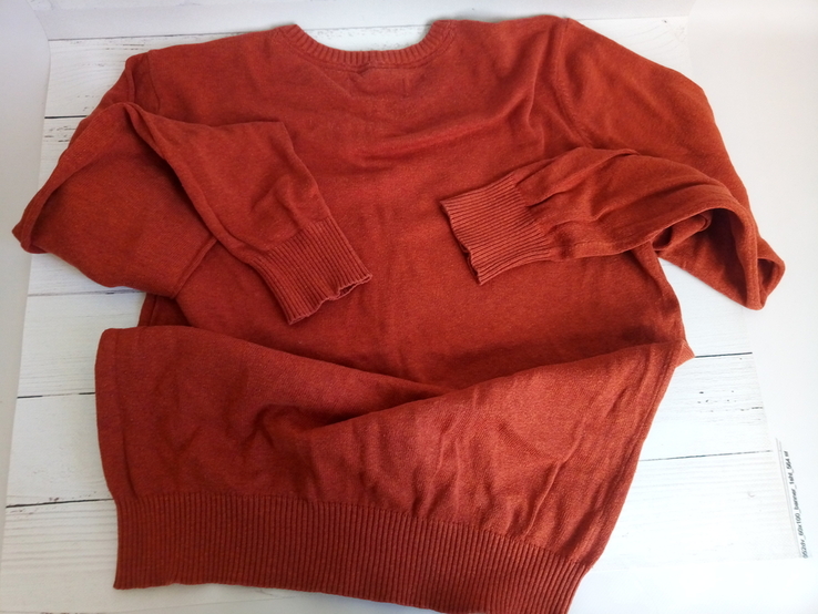 Мужской пуловер, Чоловічий пуловер, кораловий светр, фото №5