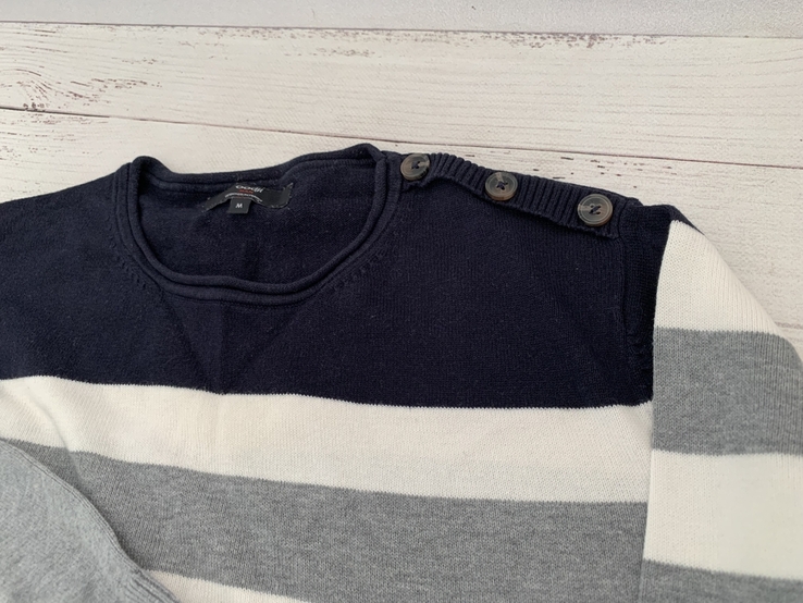 Мужской пуловер, Чоловічий пуловер L сірий, фото №3