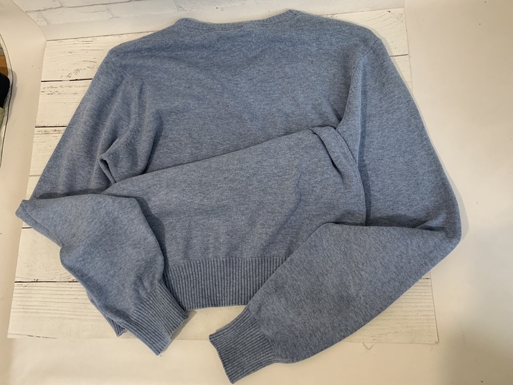Мужской пуловер, Чоловічий пуловер L блакітно-сірий, фото №4