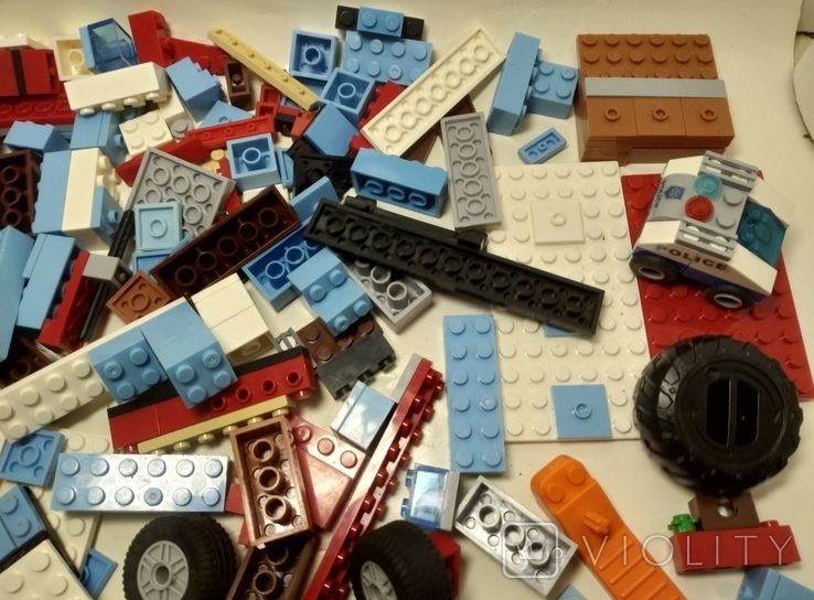 Конструктор аналог Лего Разные элементы и колёса, фото №7