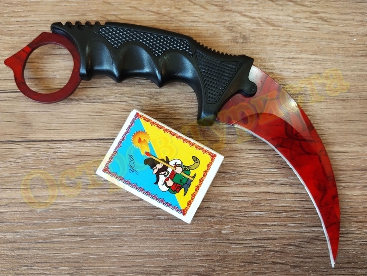 Нож керамбит Blood Red с чехлом CS:GO, фото №4
