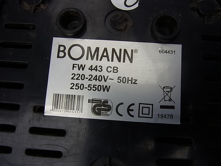 Мясорубка BOMANN F443 CB з Німеччини, numer zdjęcia 9