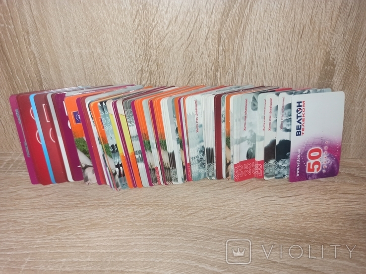 Різні старі пластикові картки +-133 шт., фото №3