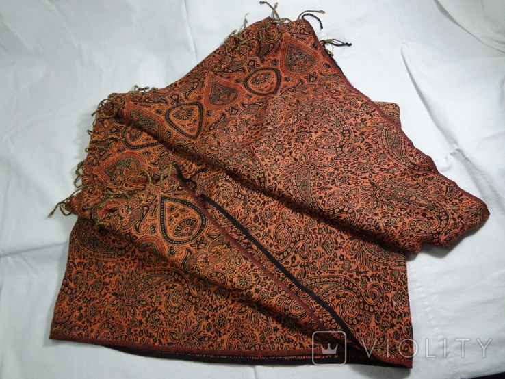Шаль или шарф женский, 75х180 см, фото №2