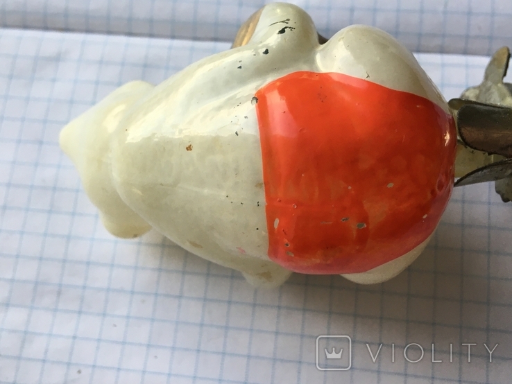 Елочная игрушка мишка с гормошкой в красных трусах см. видео обзор, фото №10