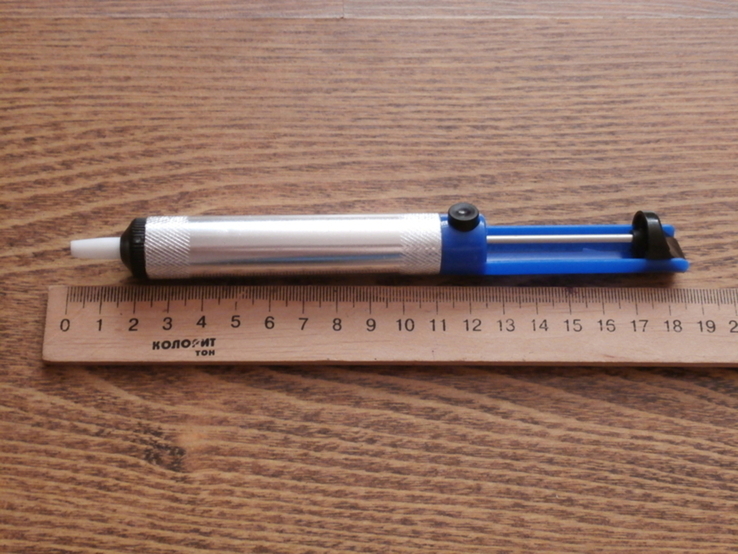 Олововідсмоктувач вакуумний,екстрактор для видалення припою,олова при ремонті електроніки, фото №3