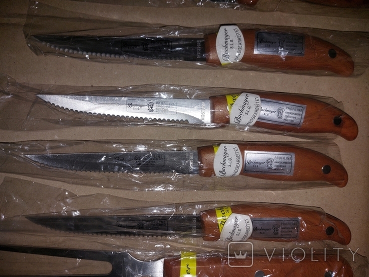 A complete Bachmayr Solingen knife set in lockable case