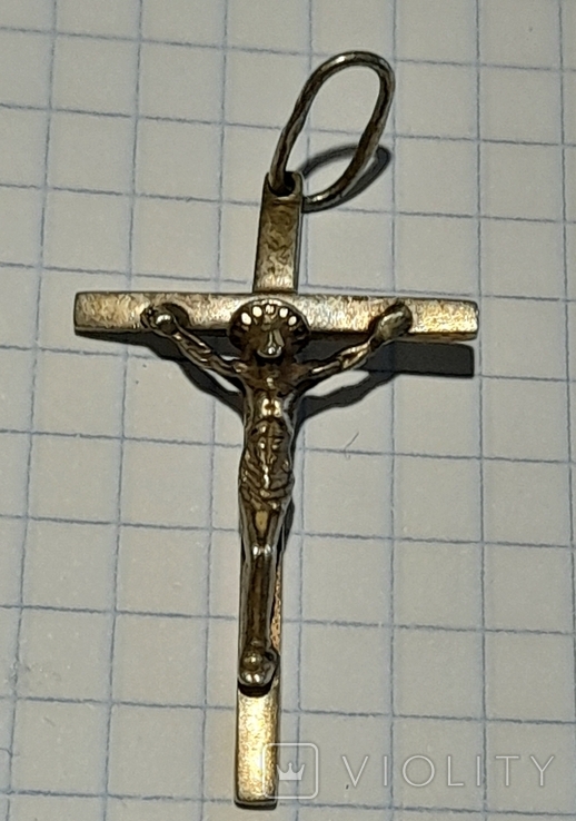 Крестик серебро 925 пробы, фото №2