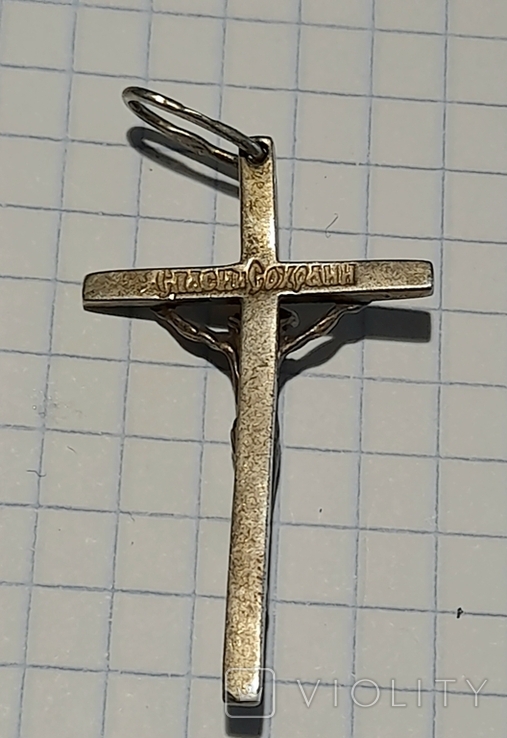 Крестик серебро 925 пробы, фото №4