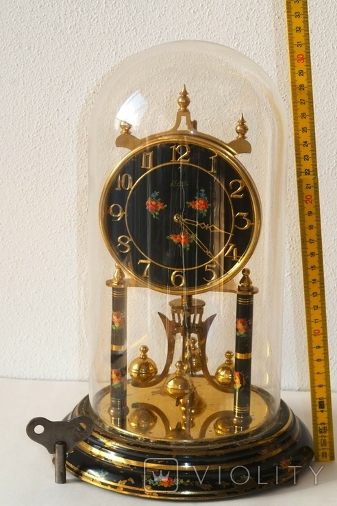 Vintage German Brass Ships Clock from Kundo, 1970s