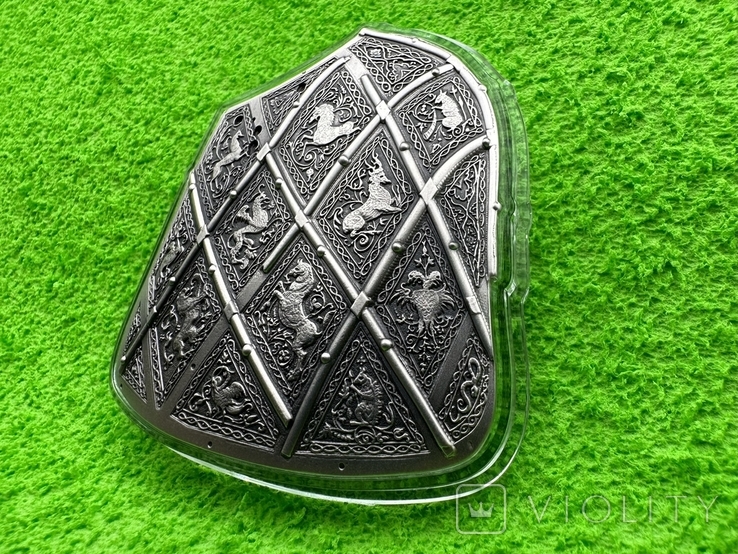 Турнірний щит 2 унції срібла KOMSKO mint Південна Корея, фото №3