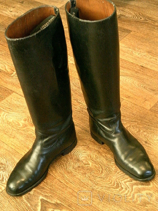 August Bauer (Мюнхен Німеччина) - шкіряні старі чоботи, фото №2