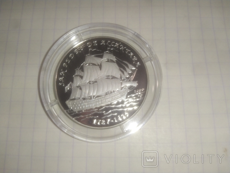 Монеты Набор Куба 10 песо 2000 г Корабль Парусник серебро 999 проба, фото №10