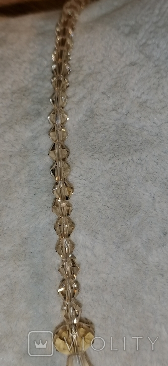 Набор ожерелье и браслет чешский хрусталь, фото №5
