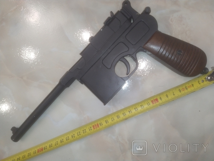 Маузер Mauser C96 масштабная коллекционная копия с пулей, фото №4