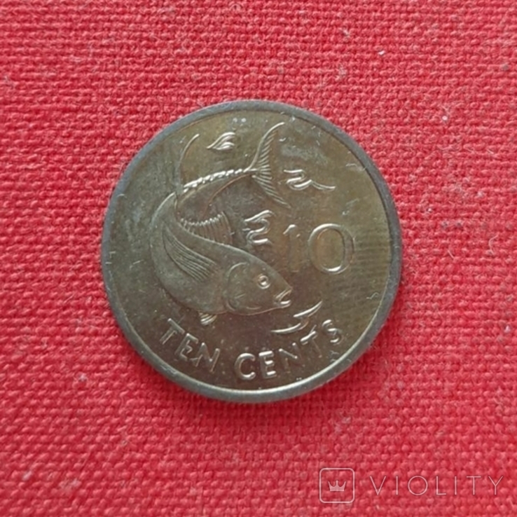 Сейшелы 10 центов 1994г. Сейшельские о-ва, фото №2